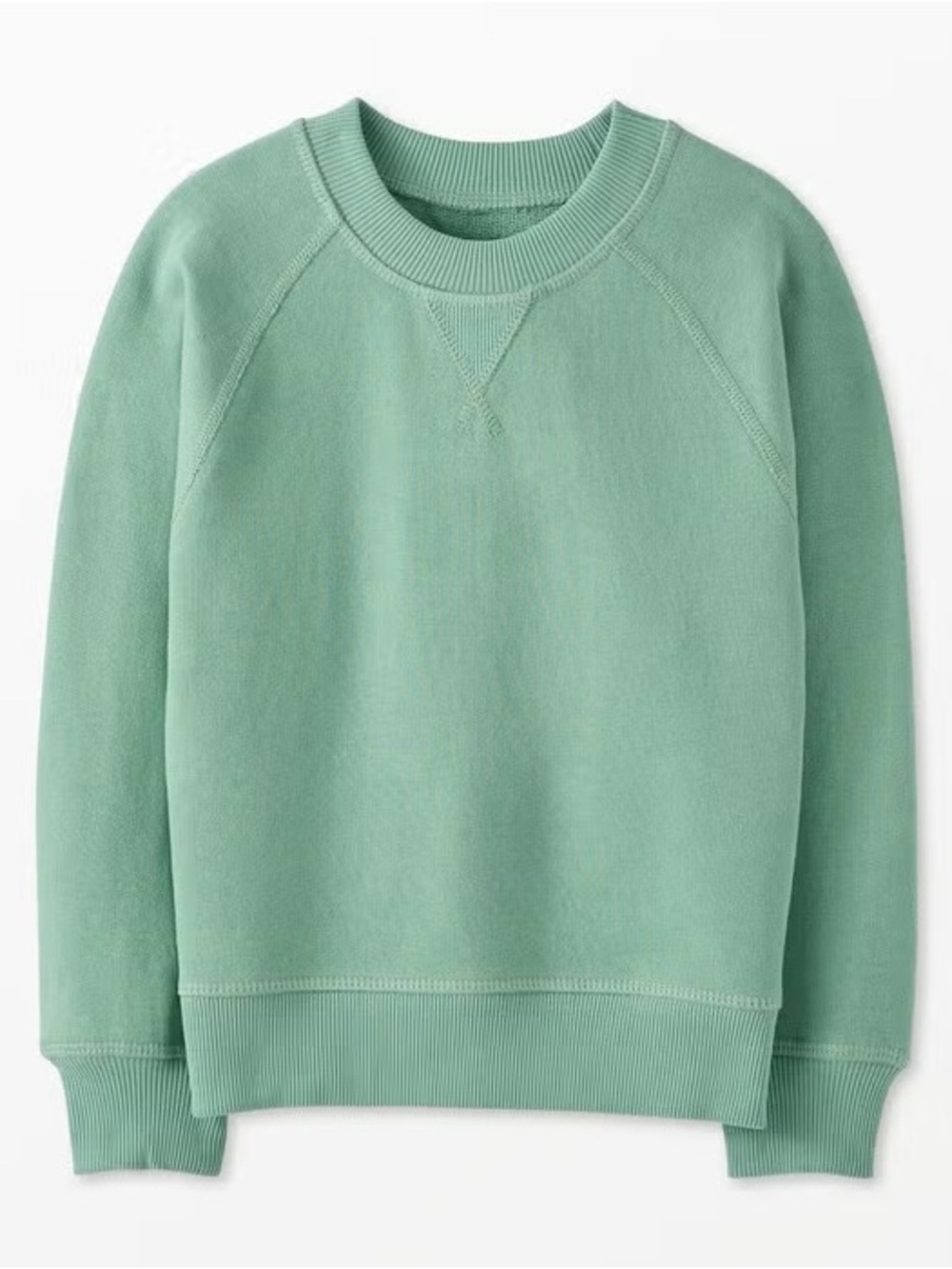 Hanna Andersson French Terry Sweatshirt in Jade, 3T